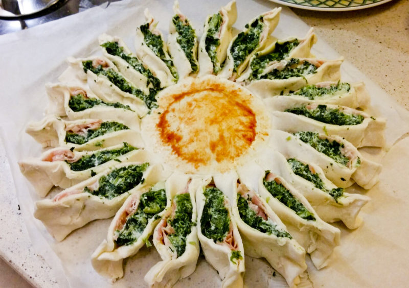 torta salata primadella cottura